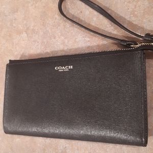 Black Coach Wristlet